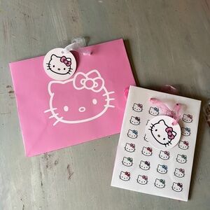 Hello Kitty Pink and White Gift Bags - Set of 2
